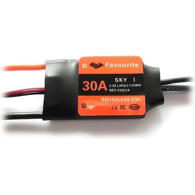 Favourite SKY Regulátor otáček 30A 23g ESC Air/Heli