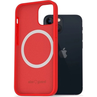 AlzaGuard Silicone Case Compatible with Magsafe iPhone 13 Mini červené