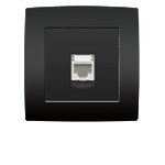ELMARK City КОМПЮТЪРЕН КОНТАКТ rj45 cat6e АНТРАЦИТ (193034)