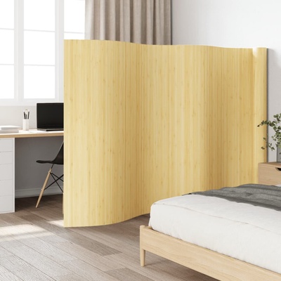vidaXL Paraván světle přírodní šířka 800 cm výška 165 cm bambus