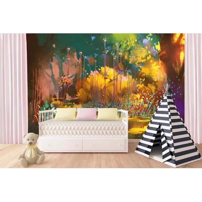 DIMEX ART Самозалепваща се флизелинова фототапета фантастична гора 375 x 250 см