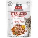 Krmivo pro kočky Brit Care Cat Fillets in Gravy Steril. Hearty Duck 85 g