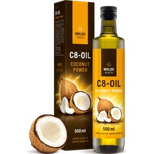 WoldoHealth C8 Olej MCT zo 100% kokosového oleja 500 ml