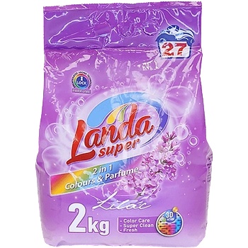 Landa прах за пране с аромат на Люляк, 2кг, 27 пранета