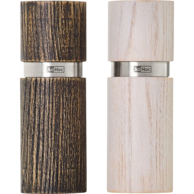 AdHoc Мелнички за сол и пипер Textura XS тъмен и светъл ясен 2 бр (AH-MP464)
