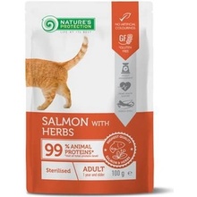 Natures P cat adult sterilised salmon & herbs 22 x 100 g