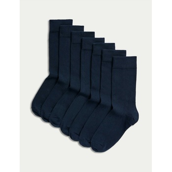 Marks & Spencer Комплект от седем чифта мъжки тъмносини чорапи Marks & Spencer Cool & Fresh Marks & Spencer | Sin | МЪЖЕ | 42-46