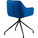 Design-Shop Welby samet tmavě modrá 2 ks