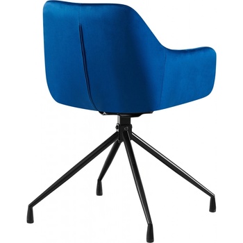 Design-Shop Welby samet tmavě modrá 2 ks