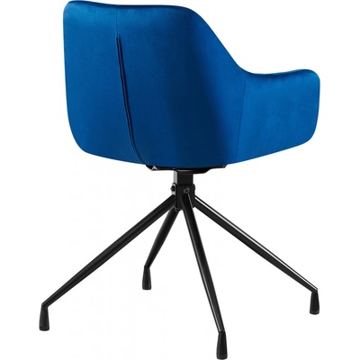 Design-Shop Welby samet tmavě modrá 2 ks