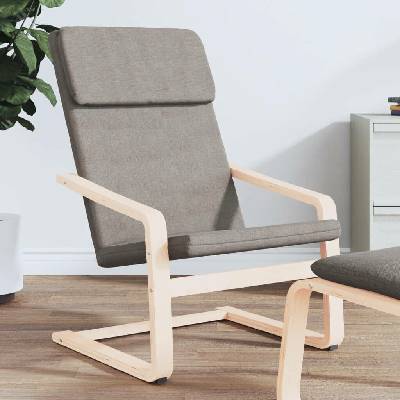 vidaXL 11461.351057 Relaxační židle taupe textil