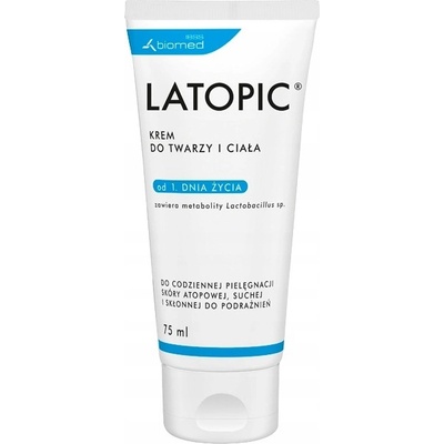 Biomed Latopic aktivny krém na tvár a telo 75 ml