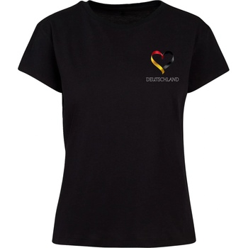 Mister Tee Тениска Ladies Merchcode Football - Germany T-shirt black XXLUB-MP0008609-00007 - Тъмносив, размер XL