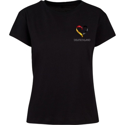 Mister Tee Тениска Ladies Merchcode Football - Germany T-shirt black XXLUB-MP0008609-00007 - Тъмносив, размер XL