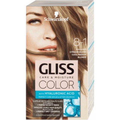 Schwarzkopf Gliss Color 8-1 Chladný stredný blond