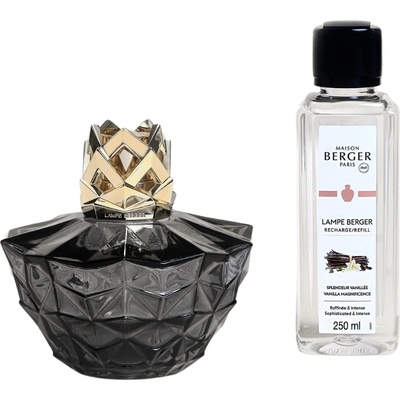 Maison Berger Paris Каталитична лампа Kalia, черна, с аромат Vanilla Magnificence (4824)