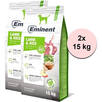 Eminent Lamb & Rice High Premium 2 x 15 kg