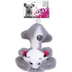 M-PETS Играчка за кучета M-Pets Dog Toy KIM - Дълга плюшена играчка сива, 15 х 11 х 36 см - Белгия 10639699