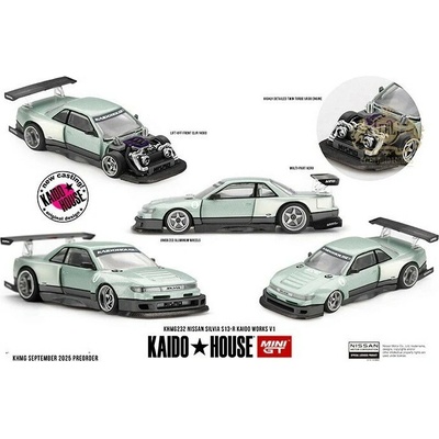 MINI GT NISSAN SILVIA S13-R KAIDO WORKS V1 1991 1:64