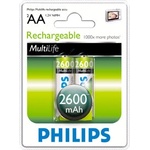 Tp vision Philips Акумулаторна батерия HR6 AA, 2600 mAh, 2 блистера (R6B2A260/10)
