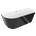 Mexen Oval 160x80 cm black/white/brushed gold (52671608075-55)