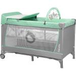 Lionelo Бебешка кошара на 2 нива с повивалник Lionelo - Flower, Turquoise (5902581658784) - baby