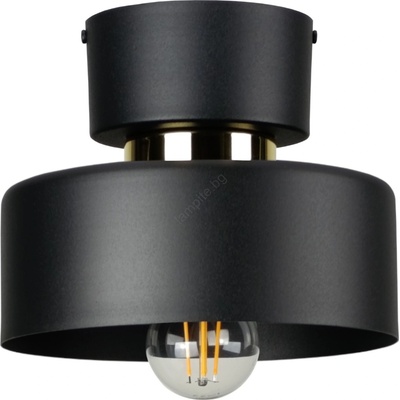 Keter Lighting Таванно осветително тяло IGNIA 1xE27/60W/230V черно/златно (KE0201)