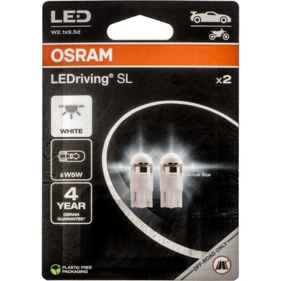 Osram LEDriving SL W5W 12V 1W W2,1x9,5d 6000K 2 ks 2825DWP-02B