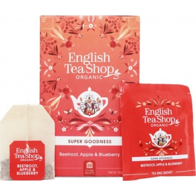 English Tea Shop Čaj bylinkový BIO červená řepa jablko borůvka 20 x 1,5 g