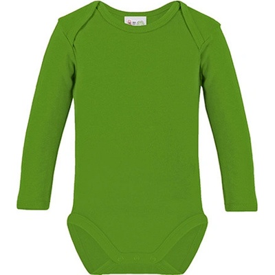 Link Kids Wear Detské body s dlhým rukávom Lime Green