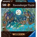 Ravensburger - Puzzle Wooden puzzle: Enchanted Forest - 500 piese