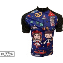 Kolor s krátkým rukávem CZECH modrý
