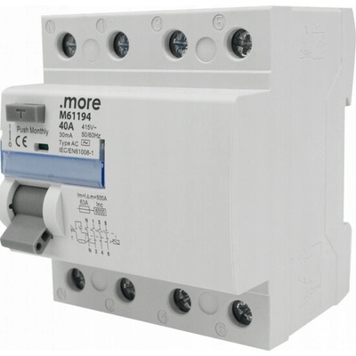 Ecolight 40A 30mA AC 6kA 4P