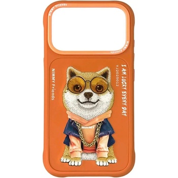 Nimmy Калъф Nimmy Glasses Cool Dog за iPhone 17 Pro Max - оранжев (6971080316739)