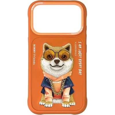 Nimmy Калъф Nimmy Glasses Cool Dog за iPhone 17 Pro Max - оранжев (6971080316739)