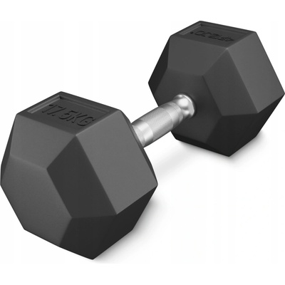 4FIZJO Potažené pogumované činky 1 x 17,5 kg