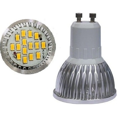 SMD Lighting LED žárovka GU10 6W bílá čistá