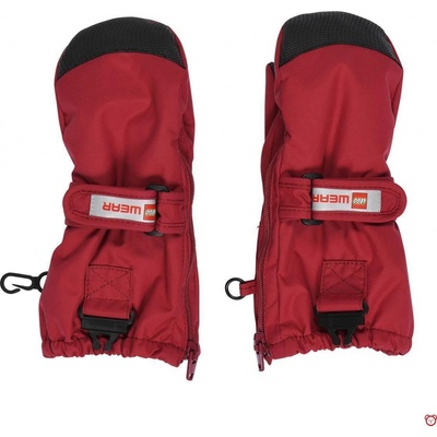 Dětské zimní rukavice LEGO® Wear Aripo Dark red – Zboží Dáma