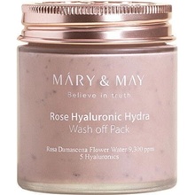 MÁRY & MAY Rose Hyaluronic Hydra Hydratační pleťová maska 125 g