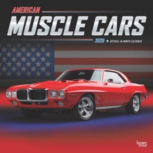 American Muscle Cars Official 12 X 24 Inch Monthly Square Wall Foil Stamped Cover Plastic-Free 2025