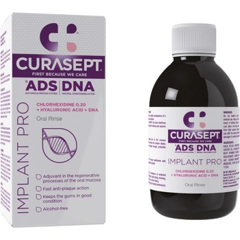 Curasept ADS DNA Implant Pro Вода за уста с 0.2% хлорхексидин, 200 ml