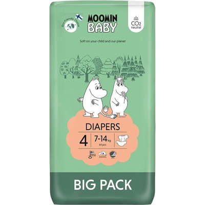 Moomin Baby BigPack 4 7-14 kg 63 ks