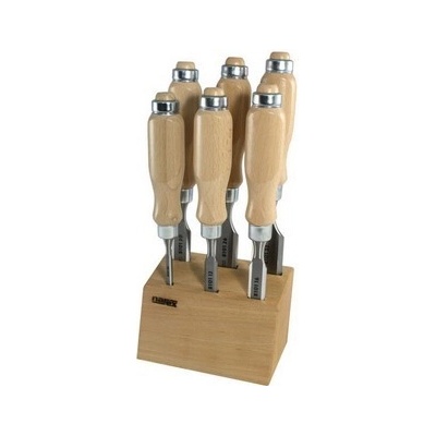 Narex Bystřice Sada dlát plochých Wood line v dřevěném stojanu, 6,12,16,20,26,32mm - NB8776-01