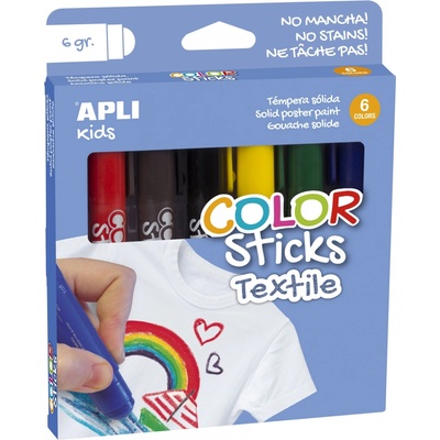 Barvy na textil Apli, sada 6 barev