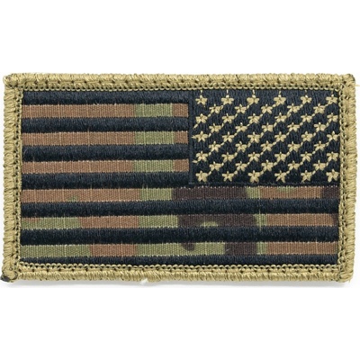 MILITARY RANGE Nášivka vlajka USA reverzná velcro OCP