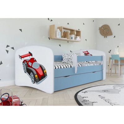 Kocot Kids Babydreams závodní auto modrá s matrací