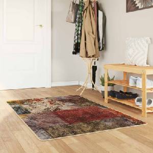 vidaXL Каса за килим MARSA Многоцветен 100 x 150 cm Полиестер и PVC (42023249)