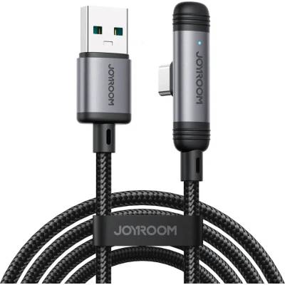 JOYROOM S-A56 EnjoyX Series 90° USB-A - USB-C 3A кабел 1, 2 м - черен (S-A56)