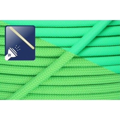 Paracord 550 fluorescentní zelená Jednotka: 50m