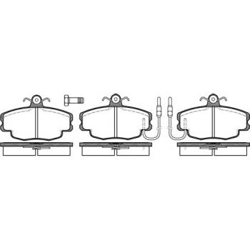 Sada brzdových platničiek kotúčovej brzdy REMSA 0141.02